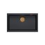 Quadron Logan 110 Zlewozmywak granitowy jednokomorowy 76x44 cm czarny mat/miedziany HQD7644U7_PVDC1_U - zdjęcie 2