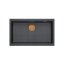 Quadron Logan 110 Zlewozmywak granitowy jednokomorowy 76x44 cm grafitowy/miedziany HQD7644U8_PVDC1_I - zdjęcie 2