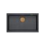 Quadron Logan 110 Zlewozmywak granitowy jednokomorowy 76x44 cm grafitowy/miedziany HQD7644U8_PVDC1_U - zdjęcie 2