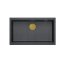 Quadron Logan 110 Zlewozmywak granitowy jednokomorowy 76x44 cm grafitowy/złoty HQD7644U8_PVDG1_U - zdjęcie 2