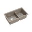 Quadron Logan 120 Zlewozmywak granitowy dwukomorowy wpuszczany 76x45 cm szarobeżowy soft taupe/stalowy HQL7645U4_BS_I - zdjęcie 1