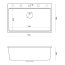 Quadron Marc 110 FM Zestaw zlewozmywak granitowy jednokomorowy 75x49 cm + syfon + dozownik + deska czarny mat/miedziany HQM7650U7_FM_PVDC1 - zdjęcie 3