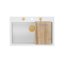 Quadron Marc 110 Zestaw Zlewozmywak granitowy jednokomorowy 76x50 cm + syfon + dozownik + deska snow white/elementy miedziane PVD HQM7650U1_PVDC1 - zdjęcie 2