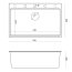 Quadron Marc 110 Zestaw Zlewozmywak granitowy jednokomorowy 76x50 cm + syfon + dozownik + deska snow white/elementy miedziane PVD HQM7650U1_PVDC1 - zdjęcie 3