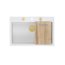 Quadron Marc 110 Zestaw Zlewozmywak granitowy jednokomorowy 76x50 cm + syfon + dozownik + deska snow white/elementy złote PVD HQM7650U1_PVDG1 - zdjęcie 2