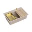 Quadron Marc 110 Zestaw Zlewozmywak granitowy jednokomorowy 76x50 cm + syfon + dozownik + wkładka ociekowa + deska beżowy pearl beige/złoty PVD HQM7650U2_PVDG1 - zdjęcie 1