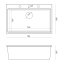 Quadron Marc 110 Zestaw Zlewozmywak granitowy jednokomorowy 76x50 cm + syfon + dozownik + wkładka ociekowa + deska + qmata beżowy pearl beige/stalowy HQM7650U2_BS - zdjęcie 3