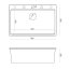 Quadron Marc 110 Zestaw zlewozmywak granitowy jednokomorowy 76x50 cm + syfon + dozownik + wkładka ociekowa + deska szarobeżowy/miedziany HQM7650U4_PVDC1 - zdjęcie 3