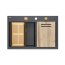 Quadron Marc 120 Zestaw Zlewozmywak granitowy dwukomorowy 76x50 cm + syfon + deska + wkładka ociekowa czarny black diamond/miedziany PVD HQC7650U8_PVDC1 - zdjęcie 4