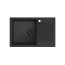 Quadron Peter 111 Zlewozmywak granitowy jednokomorowy 78x50 cm czarny/czarny HCQP7850BLM_PC - zdjęcie 1