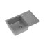 Quadron Peter 111 Zlewozmywak granitowy jednokomorowy 78x50 cm szary/stalowy HCQP7850SZK - zdjęcie 2