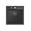 Quadron Peter 110 Zlewozmywak granitowy jednokomorowy 52x50 cm czarny/stalowy HCQP5052CZK - zdjęcie 1