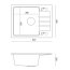 Quadron Peter 116 Zlewozmywak granitowy jednokomorowy 62x50 cm czarny/stalowy HCQP6250CZK - zdjęcie 3