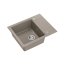Quadron Peter 116 Zlewozmywak granitowy jednokomorowy 62x50 cm szarobeżowy/stalowy HCQP6250ST - zdjęcie 1