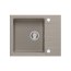 Quadron Peter 116 Zlewozmywak granitowy jednokomorowy 62x50 cm szarobeżowy/stalowy HCQP6250ST - zdjęcie 2