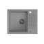 Quadron Peter 116 Zlewozmywak granitowy jednokomorowy 62x50 cm szary/stalowy HCQP6250SZK - zdjęcie 1
