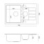 Quadron Peter 156 Zlewozmywak granitowy półtorakomorowy 78x50 cm czarny/stalowy HCQP57850CZK - zdjęcie 3