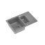 Quadron Peter 156 Zlewozmywak granitowy półtorakomorowy 78x50 cm szary/stalowy HCQP57850SZK - zdjęcie 2