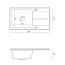 Quadron Ralph 111 Zlewozmywak stalowy granitowy jednokomorowy 78x43 cm czarny/stalowy FUS_R7843CZ - zdjęcie 3