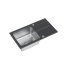 Quadron Ralph 111 Zlewozmywak stalowy granitowy jednokomorowy 78x43 cm czarny/stalowy FUS_R7843CZ - zdjęcie 2
