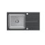 Quadron Ralph 111 Zlewozmywak stalowy granitowy jednokomorowy 78x43 cm czarny/stalowy FUS_R7843CZ - zdjęcie 1