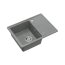 Quadron Tony 116 Zlewozmywak granitowy jednokomorowy 60x45 cm szary silver stone HTO6045SZK - zdjęcie 1