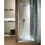 Radaway Almatea DWJ 100 Drzwi prysznicowe 100x195 cm, wersja lewa, profile chrom, szkło brązowe z powłoką EasyClean 31202-01-08N - zdjęcie 1