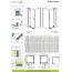 Radaway Almatea KDJ Drzwi prysznicowe 100x195 cm prawe profile chrom szkło przezroczyste EasyClean 31554-01-01R1 - zdjęcie 2