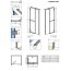 Radaway Carena DWJ 90 Drzwi prysznicowe 90x195 cm, wersja prawa, profile chrom, szkło przejrzyste z powłoką EasyClean 34302-01-01NR - zdjęcie 2