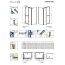 Radaway Carena KDJ 100 Kabina prysznicowa 100x80x195 cm, wersja lewa, profile chrom, szkło przejrzyste z powłoką EasyClean 34432-01-01NR - zdjęcie 2