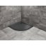 Radaway Doros A Brodzik półokrągły 90x90 cm stone czarny SDRA9090-01-54S - zdjęcie 4