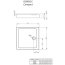 Radaway Doros C Compact Brodzik kwadratowy 100x100 cm biały SDRC1010-05 - zdjęcie 2