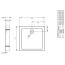 Radaway Doros C Compact Brodzik kwadratowy 90x90 cm stone antracytowy SDRC9090-05-64S - zdjęcie 3