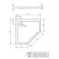 Radaway Doros PT Brodzik pięciokątny 80x80 cm stone biały SDRPT8080-01-04S - zdjęcie 3