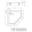 Radaway Doros PT Compact Brodzik pięciokątny 100x100 cm stone biały SDRPT1010-05-04S - zdjęcie 3
