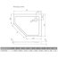 Radaway Doros PT E Brodzik pięciokątny 100x90 cm prawy stone czarny SDRPT1090-01-54SR - zdjęcie 3