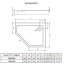 Radaway Doros PT E Compact Brodzik pięciokątny 100x80 cm prawy stone czarny SDRPTP1080-05-54SR - zdjęcie 3