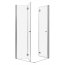 Radaway Eos KDD B Kabina prysznicowa kwadratowa 100x100x197 cm z listwą progową profile chrom szkło Intimato 37323-01-12N - zdjęcie 1