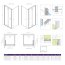 Radaway Eos KDJ B Kabina prysznicowa kwadratowa 80x80x197 cm prawe profile chrom szkło Intimato 37413-01-12NR - zdjęcie 2