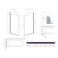 Radaway Eos PNJ I Parawan wahadłowy 1 częściowy 70x152 cm prawy 1205101-101R - zdjęcie 3