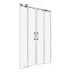 Radaway Espera DWD Drzwi prysznicowe przesuwne wnękowe 140x200 cm ze ścianką stałą 380240-01+380224-01 - zdjęcie 1