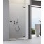 Radaway Essenza New Black DWJ Drzwi prysznicowe uchylne wnękowe 130x200 cm prawe profile czarne szkło przezroczyste 385017-54-01R - zdjęcie 2
