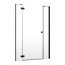Radaway Essenza New Black DWJS Drzwi prysznicowe uchylne wnękowe 110x200 cm lewe profile czarne szkło przezroczyste 385030-54-01L - zdjęcie 1