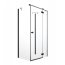 Radaway Essenza New Black KDJ+S Drzwi prysznicowe uchylne 80x200 cm lewe profile czarne szkło przezroczyste 385021-54-01L - zdjęcie 1