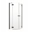 Radaway Essenza New Black PDD Drzwi prysznicowe uchylne 90x200 cm lewe profile czarne szkło przezroczyste 385001-54-01L - zdjęcie 1