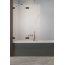 Radaway Essenza Pro Black PND II Parawan uchylny dwuczęściowy 120x150 cm lewy profile czarne szkło przezroczyste 10102120-54-01L - zdjęcie 1