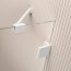 Radaway Essenza Pro White PND II Parawan nawannowy składany 2-częściowy 100x150 cm lewy profile białe szkło przejrzyste 10102100-04-01L - zdjęcie 6