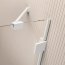Radaway Essenza Pro White PND II Parawan nawannowy składany 2-częściowy 130x150 cm prawy profile białe szkło przejrzyste 10102130-04-01R - zdjęcie 6