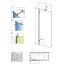 Radaway Essenza Pro White PNJ II Parawan nawannowy stały 1-częściowy 100x150 cm profile białe szkło przejrzyste 10101100-04-01 - zdjęcie 3