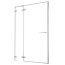 Radaway Euphoria DWJ Drzwi prysznicowe uchylne wnękowe 120x200 cm ze ścianką stałą lewe 383812-01L+383214-01L - zdjęcie 1